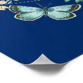 ヴィンテージ野生生物イラストレーション – バタフライガーデン ポスター (角)