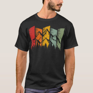 ヴィンテージ野生生物樹木山アウトドア自然 Tシャツ