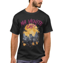ヴィンテージ野生生物"MA VENITE CHI?" グラフィックTシャツ