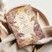 ヴィンテージ野結婚草地 招待状