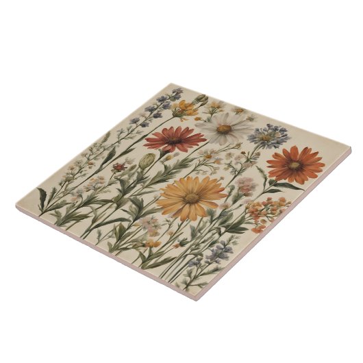 ヴィンテージ野花 タイル (側面)