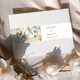 ヴィンテージ野花 招待状ベリーバンド