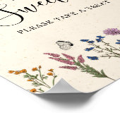 ヴィンテージ野草の赤ちゃんシャワーお楽しみに ポスター (角)