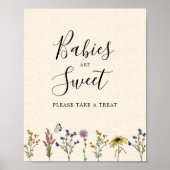 ヴィンテージ野草の赤ちゃんシャワーお楽しみに ポスター (正面)