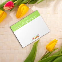 ヴィンテージ野草水彩グリーン先生