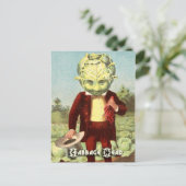 ヴィンテージ野菜はがきシリーズ:キャベツ ポストカード (スタンド正面)