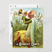 ヴィンテージ野菜はがきシリーズ：コーン ポストカード (正面/裏面)