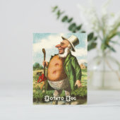 ヴィンテージ野菜はがきシリーズ:ポテト ポストカード (スタンド正面)