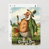 ヴィンテージ野菜はがきシリーズ:ポテト ポストカード (正面/裏面)