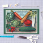 ヴィンテージ野菜シードパックEphemera Decompage 薄葉紙 (クラフト)