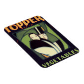 ヴィンテージ野菜トッパーのラベル、アールデコロマンス マグネット (右側)