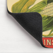 ヴィンテージ野菜ラベルアート、なし砂糖コーン マウスパッド (コーナー)