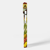 ヴィンテージ野菜ラベルアート バタフライ ブランドの豆, ビンテージイラスト缶詰野菜製品ケースラベル Case-Mate iPhoneケース (裏面 / 左)