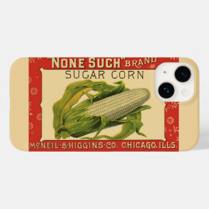 ヴィンテージ野菜ラベルアート, None Such シュガーコーン Case-Mate iPhone 14ケース