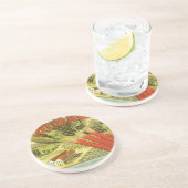 ヴィンテージ野菜缶ラベルアートルバーブファーム コースター (側面)