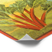 ヴィンテージ野菜缶ラベルアートルバーブファーム ポスター (角)