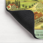 ヴィンテージ野菜缶ラベルアートルバーブファーム マウスパッド (コーナー)