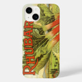 ヴィンテージ野菜缶ラベルアートルバーブファーム Case-Mate iPhoneケース (裏面)