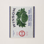 ヴィンテージ野菜缶ラベルアート, ウィンサムエンドウ豆 ジグソーパズル (縦)