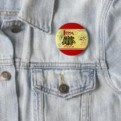 ヴィンテージ野菜缶ラベル芸術、イオナブランドエンドウ 缶バッジ (インサイチュ)