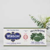 ヴィンテージ野菜缶ラベル芸術、ウインソムエンドウ (スタンド正面)