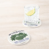 ヴィンテージ野菜缶ラベル芸術、ウインソムエンドウ コースター (側面)