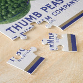 ヴィンテージ野菜缶ラベル芸術、ウインソムエンドウ ジグソーパズル (側面)