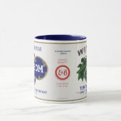 ヴィンテージ野菜缶ラベル芸術、ウインソムエンドウ マグカップ (中央)