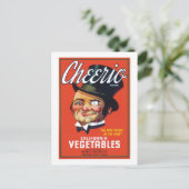 ヴィンテージ野菜食品ラベル ポストカード (スタンド正面)