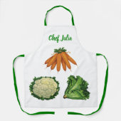 ヴィンテージ野菜;ニンジン、カリフラワー、レタス エプロン (正面)