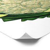 ヴィンテージ野菜；ニンジン、カリフラワー、レタス ポスター (角)