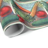 ヴィンテージ野菜 ラッピングペーパー (ロールコーナー)