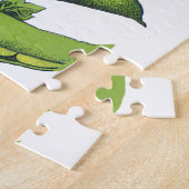 ヴィンテージ野菜；リマ豆オーガニック、農作物 ジグソーパズル (側面)