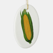 ヴィンテージ野菜；黄色トウモロコシのコブ セラミックオーナメント (右)