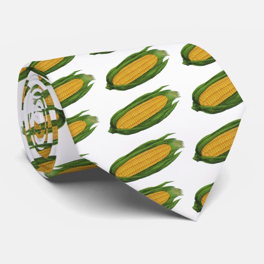 ヴィンテージ野菜；黄色トウモロコシのコブ ネクタイ (ロール)