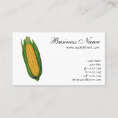 ヴィンテージ野菜；黄色トウモロコシのコブ 名刺 (正面)