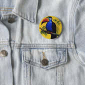 ヴィンテージ野鳥と熱帯トゥーカン 缶バッジ (インサイチュ)