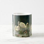 ヴィンテージ野鳥ビクトリアン白鳥 コーヒーマグカップ (中央)