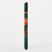 ヴィンテージ野鳥、熱帯ピンクのフラミンゴ Case-Mate iPhoneケース (裏面/右)