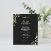 ヴィンテージ金ゴールドがブラックバジェットのメ結婚ニューで旋回 (スタンド正面)