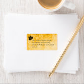 ヴィンテージ金ゴールドとクリーム住所 シール (インサイチュ)