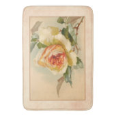 ヴィンテージ金ゴールドとサンゴバラ バスマット (正面縦)