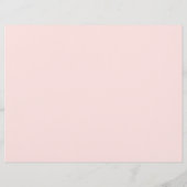 ヴィンテージ金ゴールドとピンクトリフォールド結婚式 プログラム (裏面)