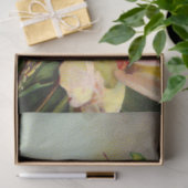 ヴィンテージ金ゴールドと赤面バラ 薄葉紙 (ギフト)