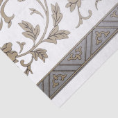 ヴィンテージ金ゴールドのChinoiserieフローラの分離 薄葉紙 (詳細)