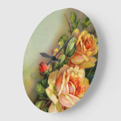 ヴィンテージ金ゴールドアーティザンバラ ラージ壁時計 (傾斜)