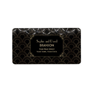 ヴィンテージ金ゴールドアールデコフルーアデリス結婚ズ ラベル