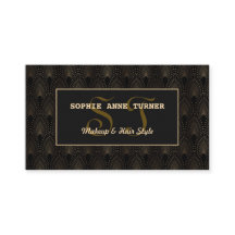 ヴィンテージ金ゴールドアールデコモノグラムメイクアップアーティスト