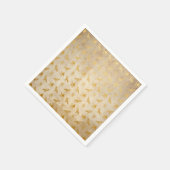 ヴィンテージ金ゴールドエジプト紙プリント スタンダードカクテルナプキン (角)