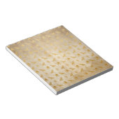 ヴィンテージ金ゴールドエジプト紙プリント ノートパッド (アングル)